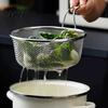 Stainless Steel Kitchenware Skimmer Strainer, Fine Mesh Slotted Spoon with Cooking Utensil for Noodles Long Handle, Rustproof Kitchen Tool Frying