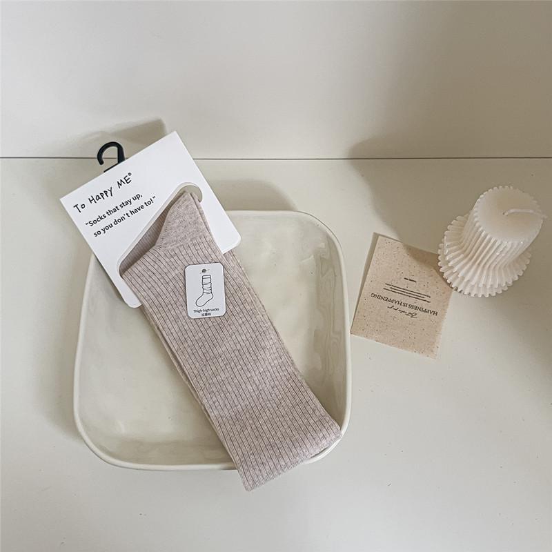 

Mylar Color Women s Japanese JK Over-the-Knee Slimming Knitted Socks for Autumn & Winter One Size