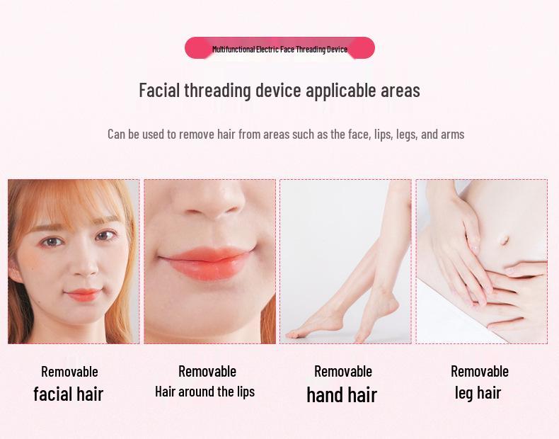 Electric Facial Hair Threading & Removal Device Epilator