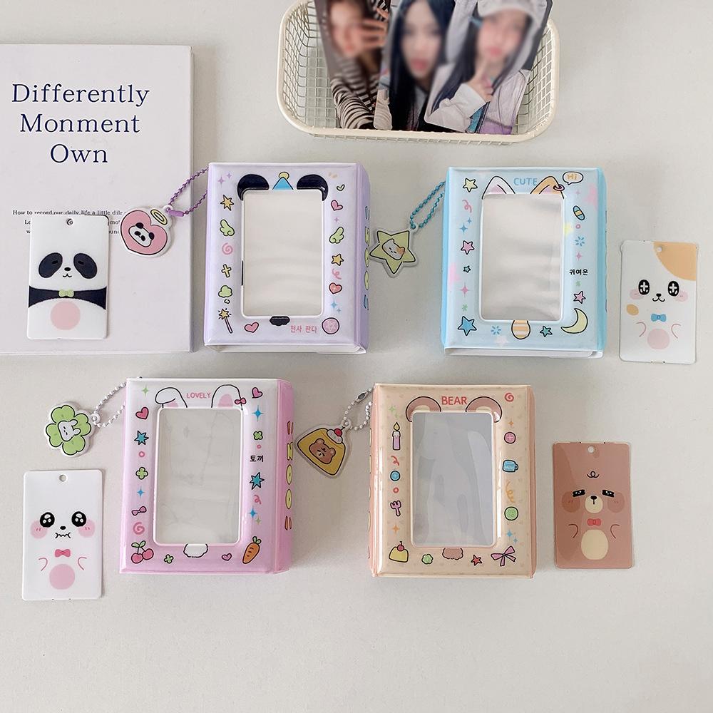 20 Double-sided Card Communication Sealed Photo Albums, One Grid Three Inch Polaroid Storage Album, and Star Chasing Card Album