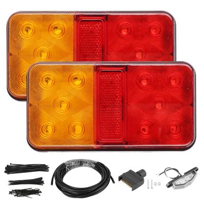 Feu arrière universel de remorque LED Feu clignotant arrière Double couleur pour camion 12V VTT SUV
