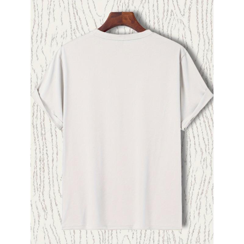 European Sizes Men's "PAPA BECAUSE GRANDMA IS for OLD GUYS" Graphic Tee - Stylish Crewneck for Summer & Father's Day