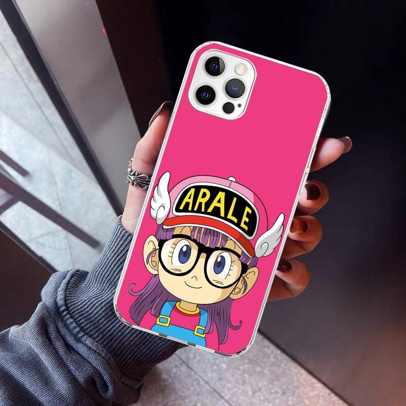 Arale Dr Slump Phone Case For iPhone 17 Air 11 13 Mini 14 15 Plus 16 12 Pro Max 16E SE 7 8 Pattern Soft TPU Back Cover  17 Air 1