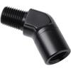 1/4 NPT Female To 1/4 NPT Male 45 Degree Fitting 1/4 NPT  Black - 45 Degree