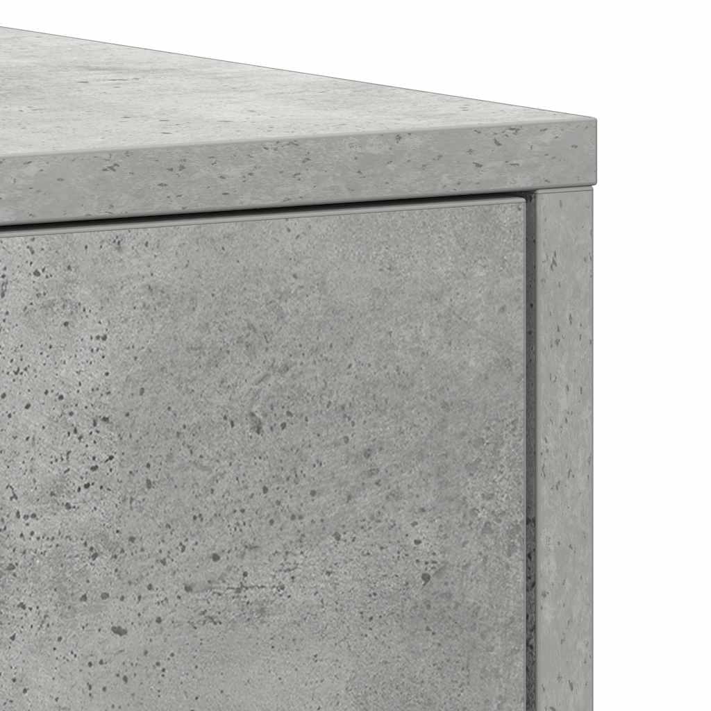 Bathroom Cabinet Concrete Grey 30 X 30 X 183.5 Cm Particleboard
