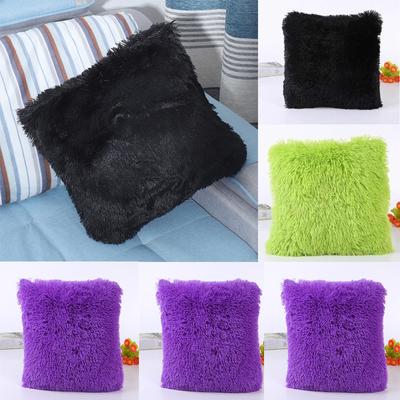 Copricuscino Morbido e Soffice Peloso Peluche Copricuscino per Divano Soggiorno Camera da Letto Federa Decorativa 43x43cm Copertura Pelosa Soffice