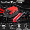 Jumper Cable Clamps for Milwaukee M18, Dewalt 20V Batteries Portable Battery Jumper Starter Automotive Booster Cables Power