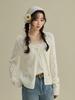 Ge Ming Retro Mesh Lace Camisole & Hollow Knit Cardigan Women's Spring Set