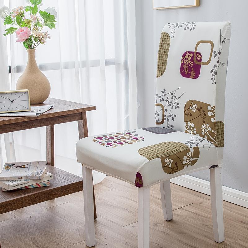 High Elastic Household Chair Cover One-piece Dining Table Chair Cover Chair Cover Fabric Four Seasons