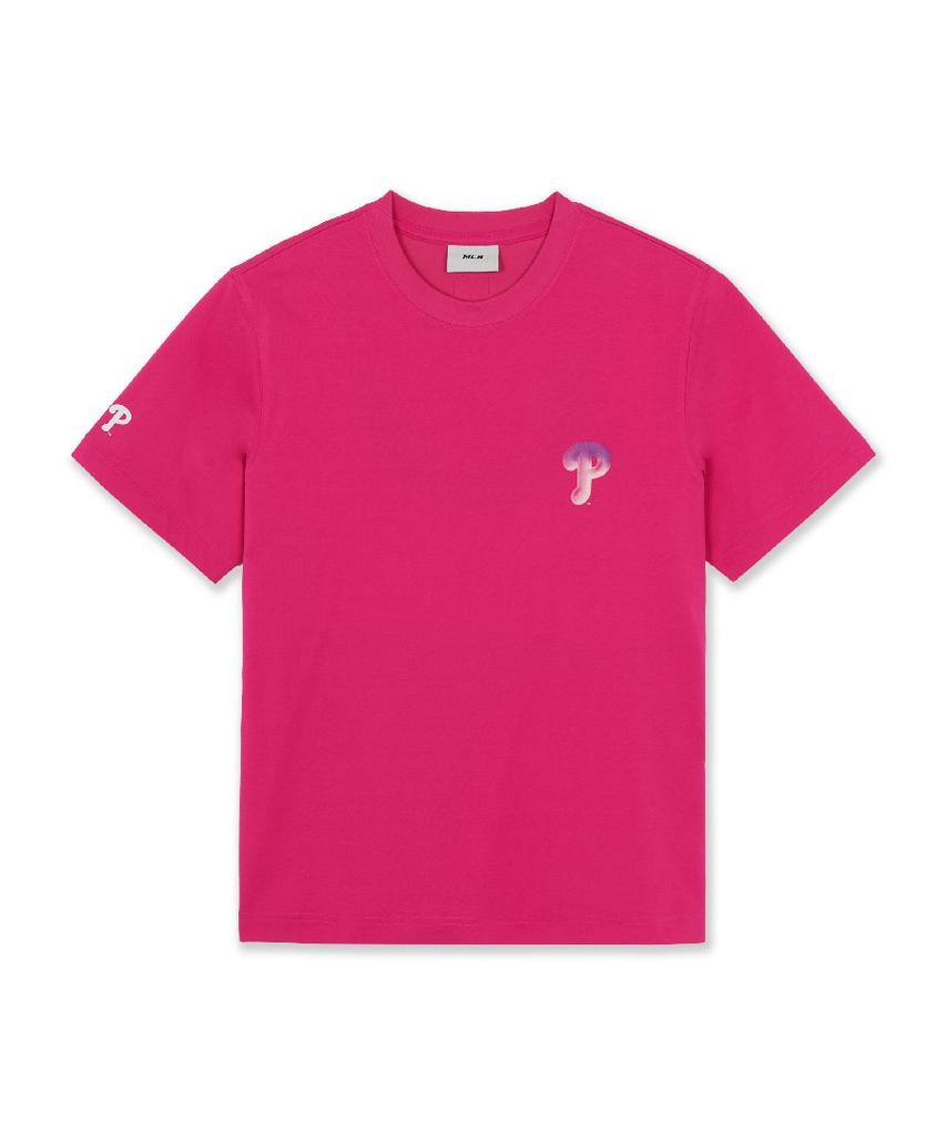 Emelbi Bunny Back Graphic Oversized Short Sleeve T-Shirt Phi (Magenta)