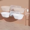 Wall Mounted Cat Bowl Double Pet Feeding Bowls Hanging Water Bowl Removable Design for Feeding Multiple Pets at Home