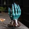 1pc,Halloween Skull In Hand Decor Creative Aromatherapy Backflow Incense Burner (Without Incense)