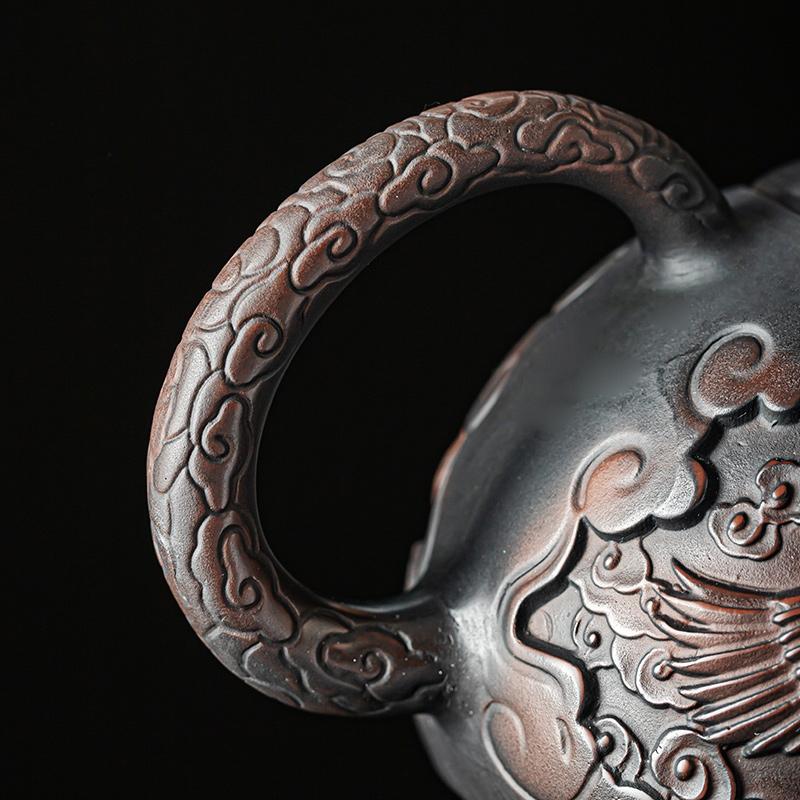 Purple Pottery Vintage Teapot Ceramic Kung Fu Teapot Single Teapot Pu'er Tea Making Device Tea Sets Chinese Tea Pot