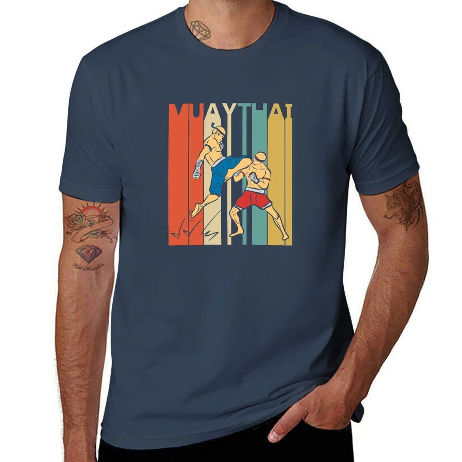 Vintage Muay Thai TShirt Street Style Casual Tee Shirt S
