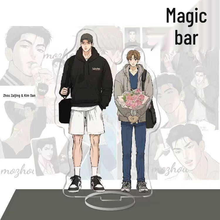 Akrylový stojánek - Joo Jaekyung a Kim Dan Anime Korejská Manga Ozdoba Dárek