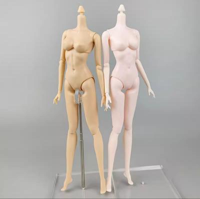 1/6 Super Model Doll Body Joints Movable Solid Doll Replacement Body For FR/IT Doll Heads Light Beige Pink White Skin Tone
