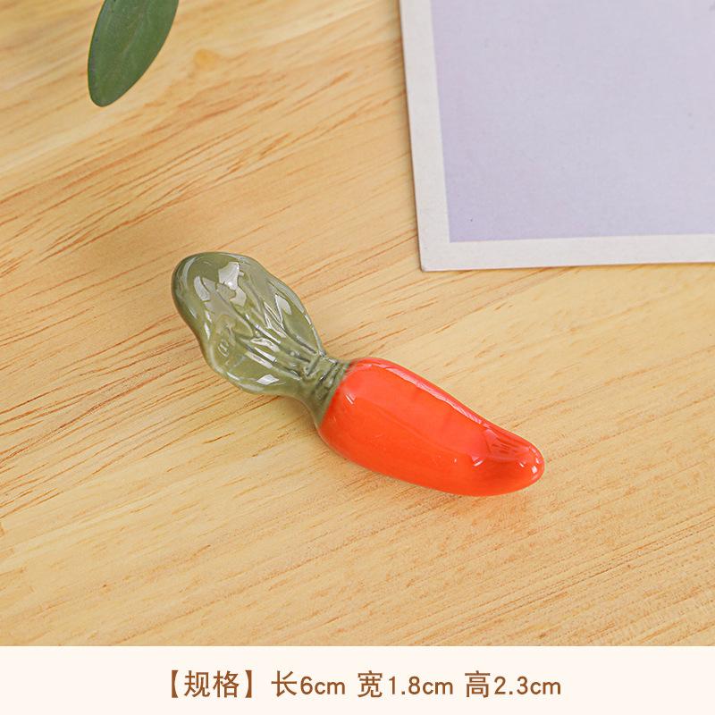 2pcs/setCeramic Vegetable Shape Chopsticks Holder Chopsticks Holder Stand Practical Fashion Kitchen Tableware Chopsticks Holders