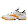 Men's Low-top Badminton Shoes White Black Yellow 912624401F-2