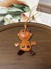 Cow Leather Rocking Boy Bag Charm Car Hanging Decoration Funny Bag Pet Rock Luggage Accessory Personalized Bag Pendant