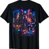 T-shirt Cyberpunk con Stampa sul Retro(6)
