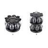 Spice Tins Stand with 8/16 Bottles Stainless Sturdy Cooking Supplies 360-Rotating Seasoning Can Holder Condiment Set Restaurant