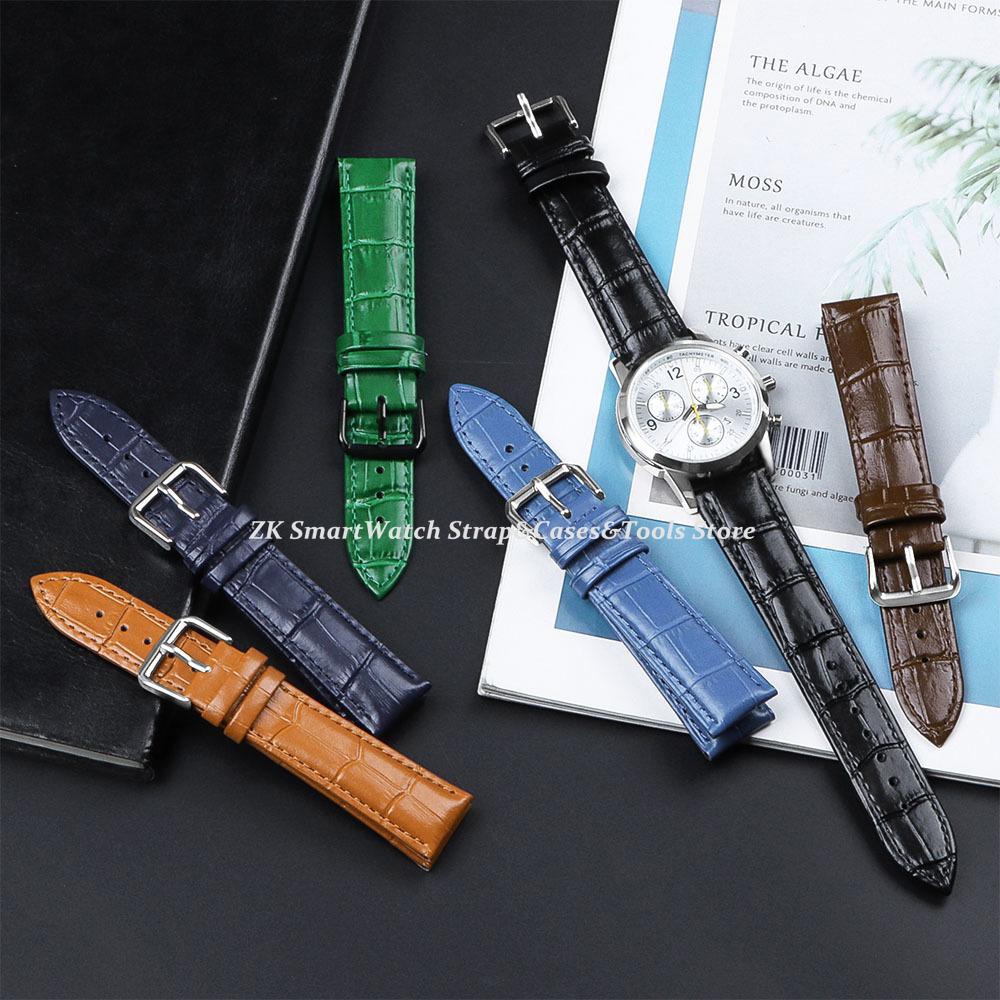 Leather Watchband for Men Women Watch Band Universal Replacement 12mm 14mm 16mm 18mm 19mm 20mm 21mm 22mm Leather Watch Straps