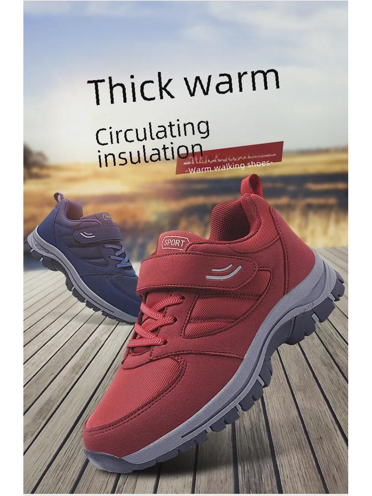 Męskie i damskie wygodne buty do chodzenia i podróży na miękkiej podeszwie na wiosnę i jesień dla osób w średnim wieku i starszych