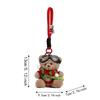 Soft Plush Christmas Bear Pendant Knitted Sweater Cartoon Bag Charm  Festival Gathering