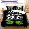 Set Biancheria da Letto Personalizzato 3 Pezzi Nome 67 Chiusura Copripiumino Include 1 Copripiumino e 2 Federe, Morbido e Confortevole per Tutte le Stagioni.