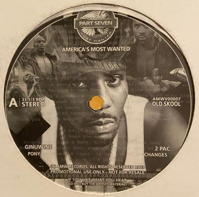 Disc de 12 inch VARIOUS - America's Most Wanted (Partea a șaptea) AMWV00007 America's Most  2003 UK Rap & Hip-Hop/R&B Folosit