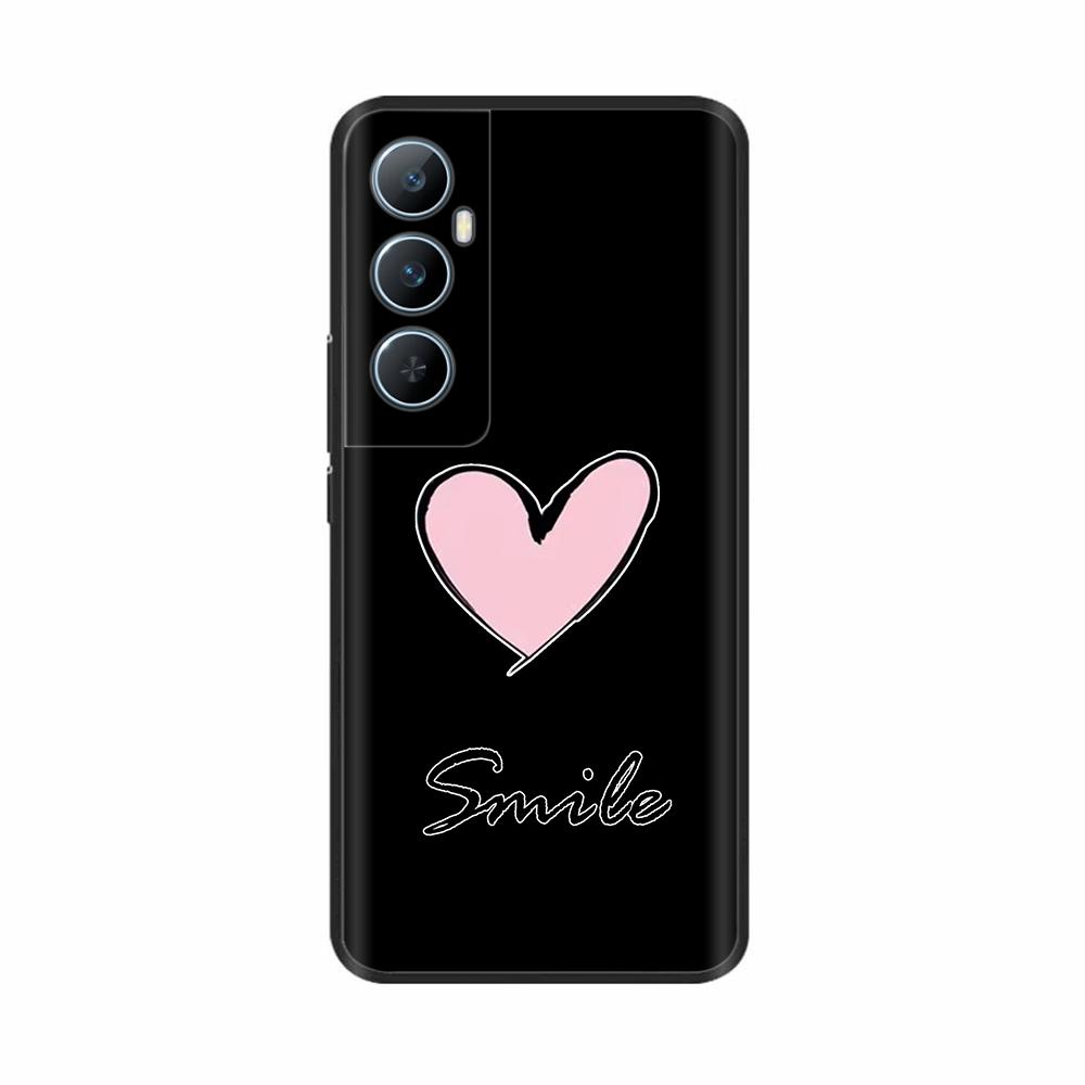 For Realme C65 4G C 65 RealmeC65 6.67" 2024 Silicone Phone Cover Lovely Flower Lightweight Cover for Oppo Realme C65 Cases Shell
