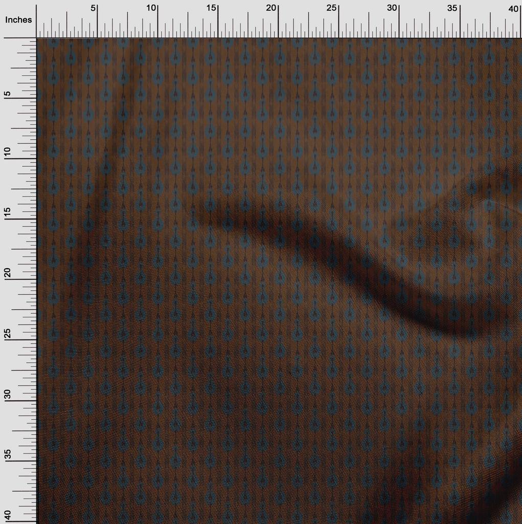 oneOone Cotton Flex Fabric Stripe Ikat Print Fabric By The Yard 40 Inch Wide