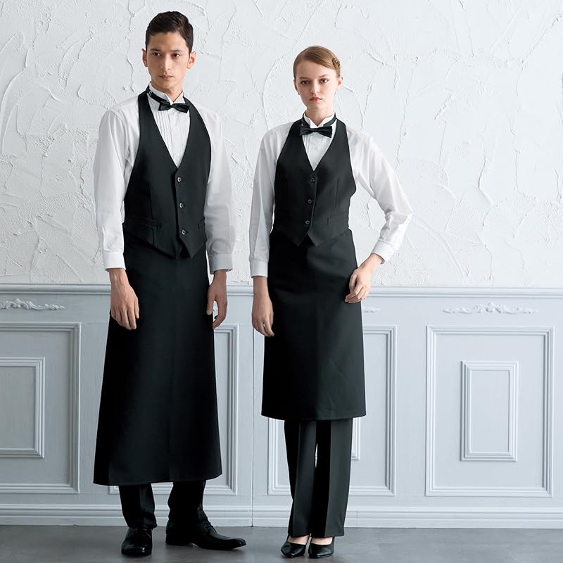 [Albe] Albe cummer vest ladies black No. 7~17 stretch waitress bartender restaurant sommelier formal uniform AS8066 C-10 black