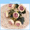 Peony Simulation Golden For Indoor Home Party Decoration Core Pack Peony Flower