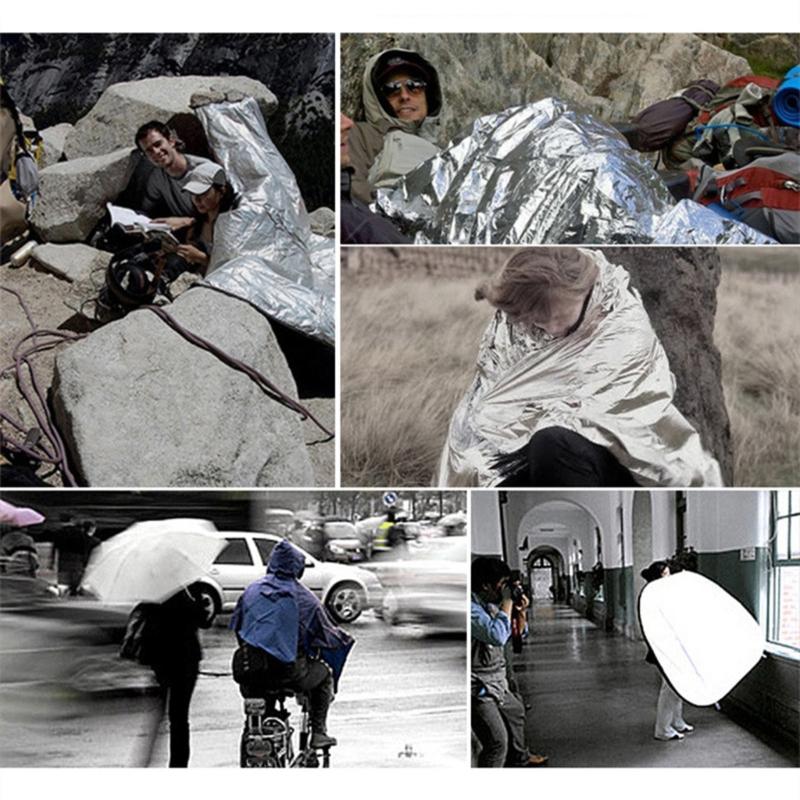 Emergency Thermal Blanket for Camping, Hiking, Survival, Marathons and Car
