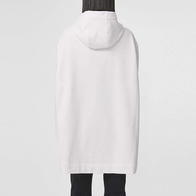 Burberry Step-hem Embroidered Hoodie 80432261