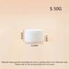 50/80/100g Refillable Bottle With Hand Pulled Mat And Spoon Face Cream Jar Cosmetic Box White Empty Plastic Flip-Top Container