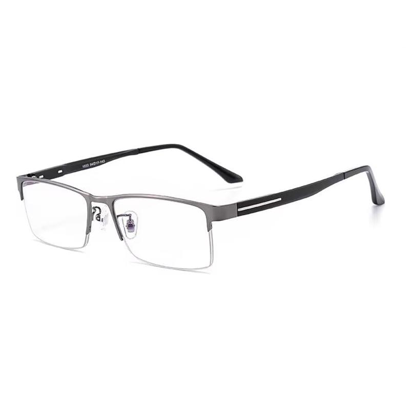 High Quality Half Frame Square Prescription Glasses Anti Blue Light/Photochromic/ Shortsight/Hyperopia/Progressive/Bifocal Eyeglasses Unisex