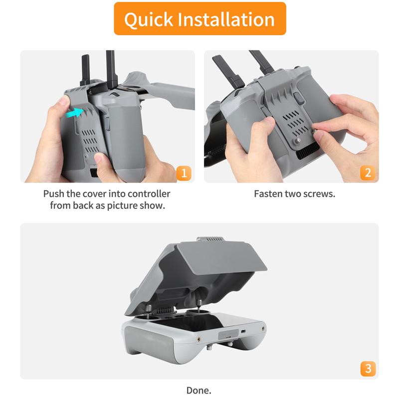 Sunnylife RC 2 Sunhood Joysticks Protector Sunshade for DJI Mini 4 Pro/Air3/Flip RC 2/1 Remote Controller Full Screen Protection