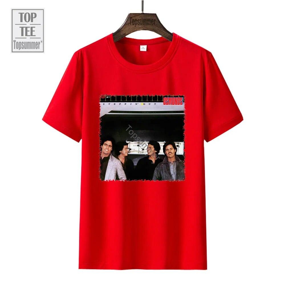 Steppin' Out Album Tričko The Osmonds Tour Tričko Dámské Streetwear Móda Tričko nadměrné velikosti Unisex černé topy