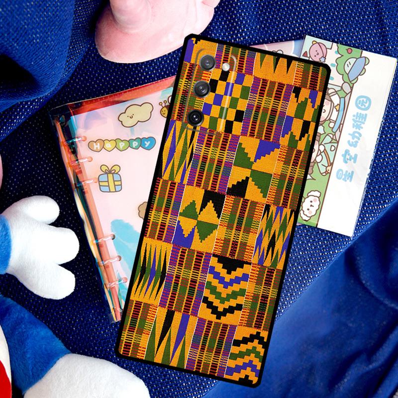 African Wax Fabric Case For Samsung Galaxy S26 Ultra S25 S24 S23 S22 S21 S10 Plus S20 FE S25 Ultra Cover Funda