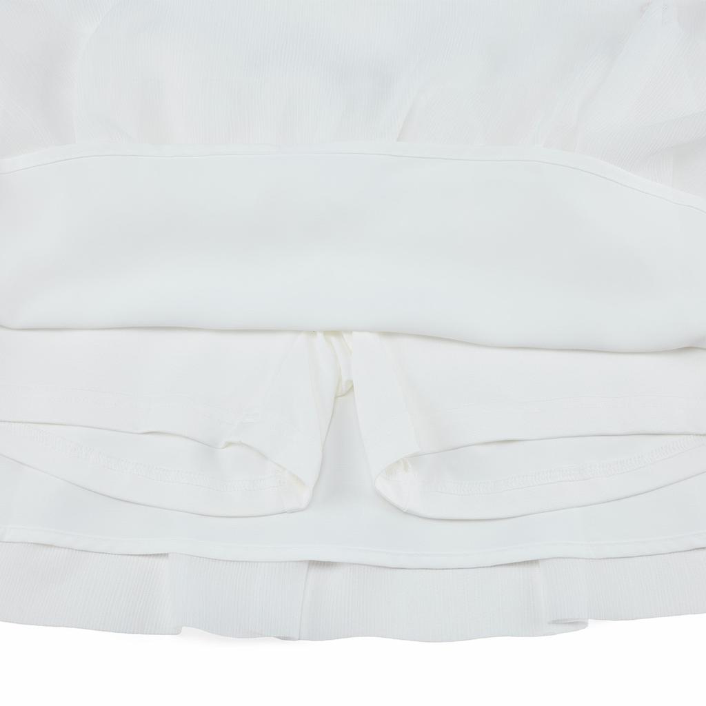 FAIRLIAR GOLF Tulle Drape Skirt (White)