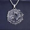 Necklace Nordic Viking Fashion Double Wolf Rune Summer Versatile Men's Pendant