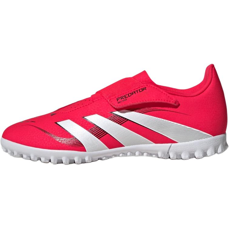 Adidas Predator Club Vel Comfortable Lightweight Non-Slip Durable Low-Top Kids Soccer Shoes Kids sneaker Bright-Red White Black ID3814
