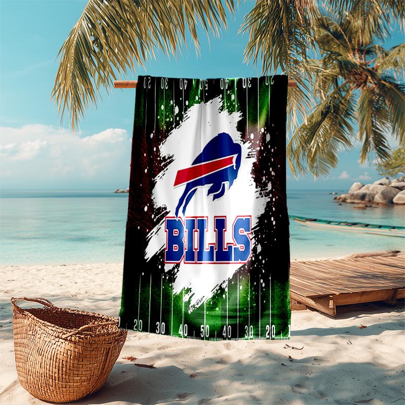 Proof Beach Towel with Buffalo Bill LOGO Pattern - Soft,absorbent,quick-drying,machine Washable - Perfect for Swimming,camping,bathing