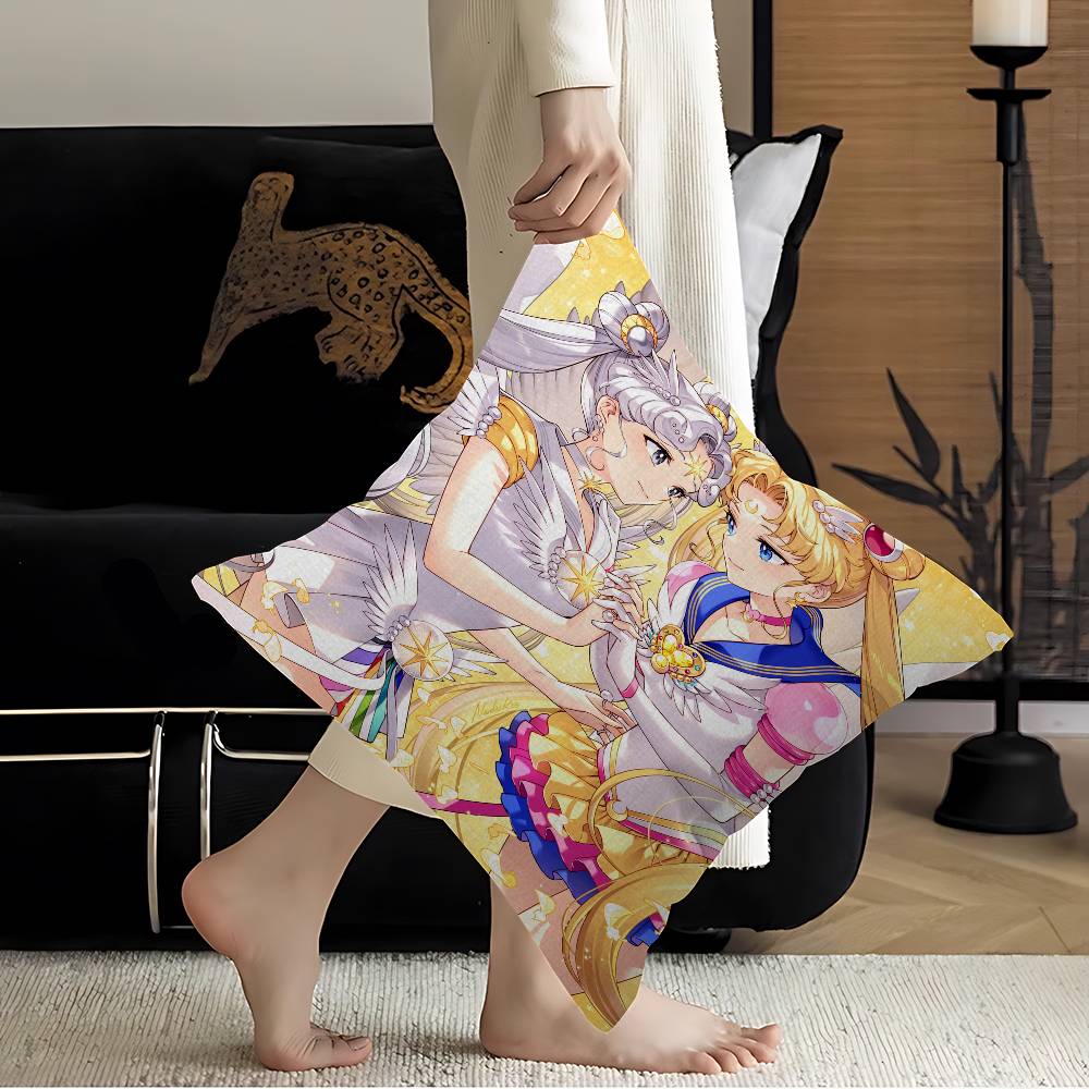 Anime Girl S-Sailor M-Moon Pillow Anime Pillow Sofa Bed Head Pillow Cover Cushion Cover 45x45 Cm Fashion