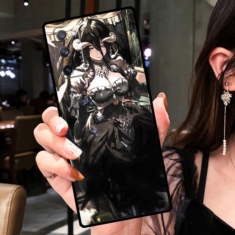 Albedo Overlord Anime Case For Samsung Galaxy S20 FE S9 S10 Plus Note 10 Note 20 S21 S22 Ultra Phone Back Cover