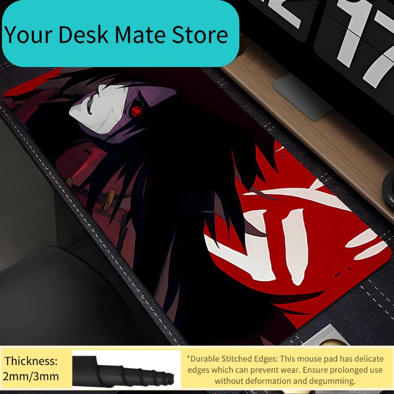 Mouse Pad Naruto Madara Uchiha Anime Gaming Accessories Mousepad Gamer xxl Completo Computer Keyboard Desk Mat Varmilo Table Pad