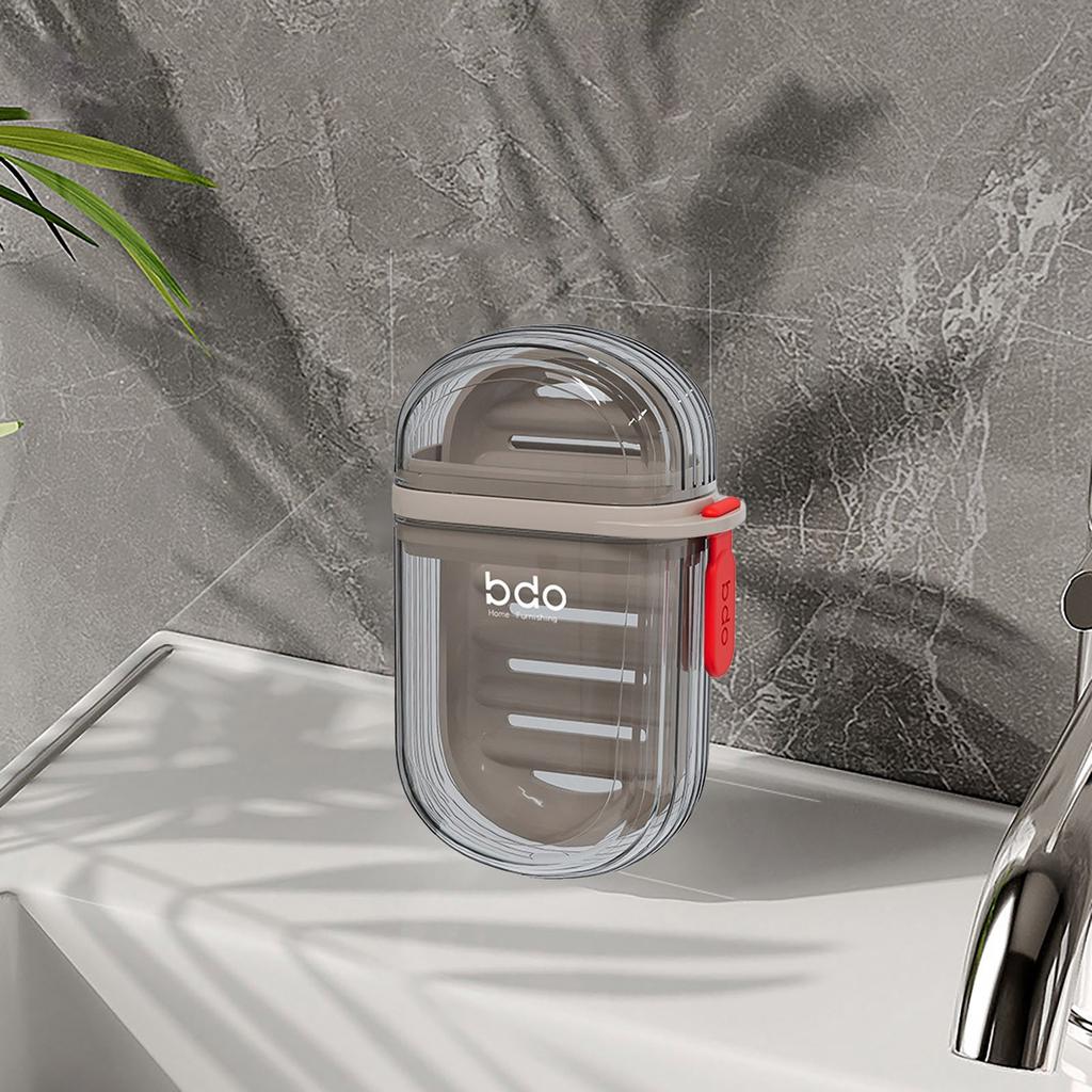 Creative Sealed Drain Portable Small Soap Box Business Trip Convenient Travel Soap Box Light Luxury Travel Soap Box