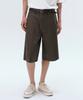 Back Satin Bermuda Pants [Brown]